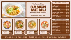 delicious ramen menu twitter post