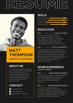Business Graphic Designer Resume
