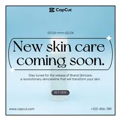 Beauty products instagram post coming soon