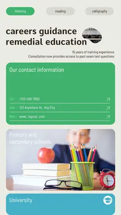 education careers guidance Instructions Minimalist