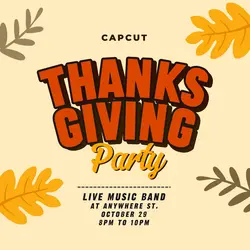 Thanksgiving Party Template