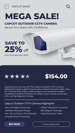 Electronic CCTV Sale Instagram Story