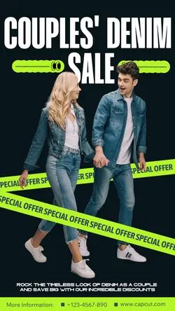Modern Couple Denim Promotion Instagram Story