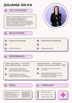 Business Resume Accounting