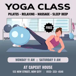 Yoga Class Promotion Instagram post