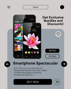 Electronic Promotion Grey Blue Instagram Portrait