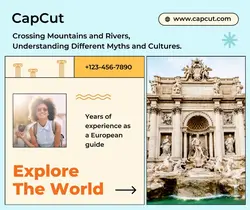 Tourism travel Tour guide Display Minimalist