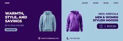Men and Women Hoodie Promotion Banner