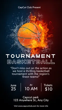 Sport Tournament Basketball Promotion