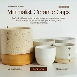 Household Ceramics Cup Set Instagram Post