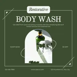 Body Wash Product Display