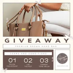 Fashion Promotion Giveaway Instagram Post