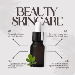 Natural Skincare Promotion Instagram Post