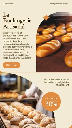 Extraordinary Bakery Discount Instagram Story