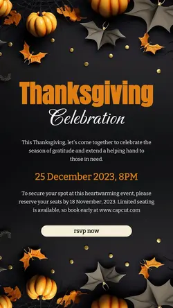 Thanksgiving Celebration Instagram Story