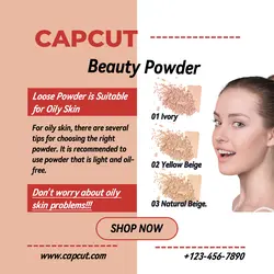 BEAUTY POWDER PROMOTION INSTAGRAM POST