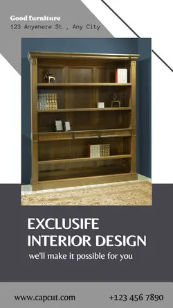 Furniture interior design instagram story
