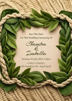 Non-marketing Wedding Party Invitation