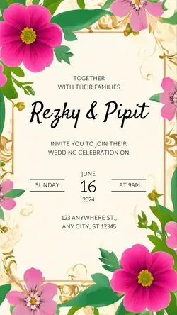Non - Marketing Wedding Invitation