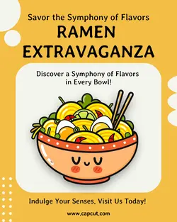 Food Ramen Product Display