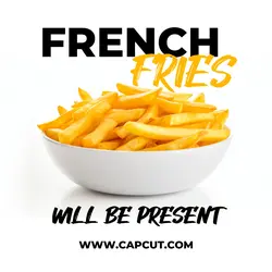 French Fries Product Display Instagram Post