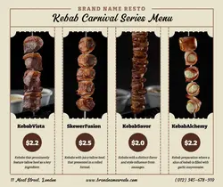 Food Kebab Menu Pricelist Facebook Post