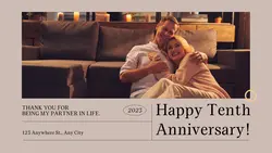 Personal sharing Anniversary Display Minimalist