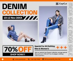 Fashion Denim Collection Promo Facebook Post