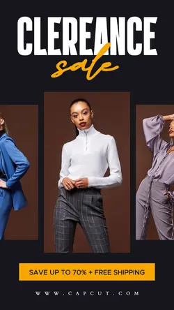 3 Multiple-Image Fashion Sales Promotion Story