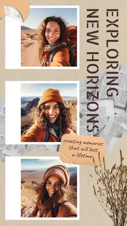 Non-marketing Photo Collage Selfie Traveling