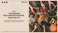 Foods & Beverage Discount promotion Team building Redesign