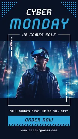 VR Games Sale Cyber Monday Instagram Story