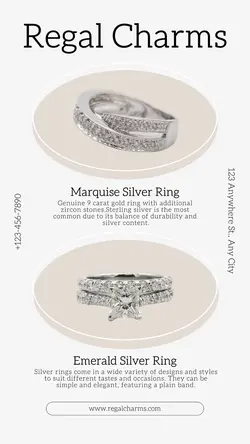 Fasion Jewelry Product Display Tiktok Post 