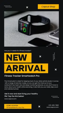 Electronic Smart Watch Product Display