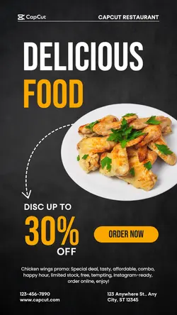 Restaurant Promotion Sale Instagram Story