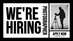 Hiring Photographer Promotion Twitter Post
