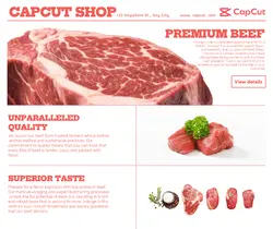 Food & Beverage Beef Discount promotion