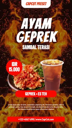 Geprek Promotion Instagram Story