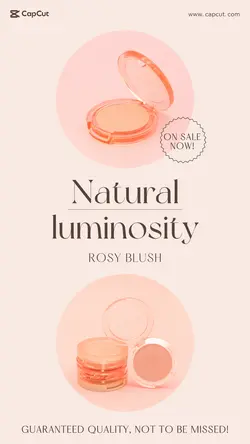 Cosmetics Pink blush Promotion Minimalist
