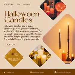 Halloween Candles Sale Instagram Post