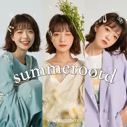 Summer OOTD Youtube Thumbnail 1:1