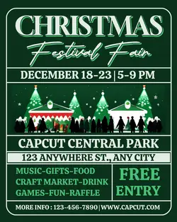 Christmas Fair Invitation Promotion Instagram Post