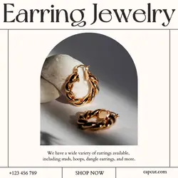 Earring Jewelry Product Display