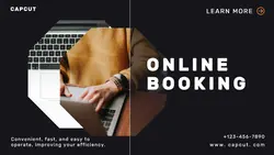Services online booking Online event Minimalist