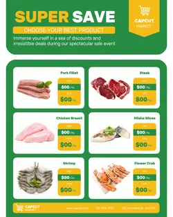 Food & Beverages Grocery Catalog Promotion