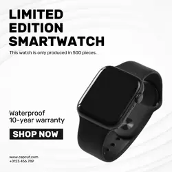 Limited Edition Smartwatch Product Display