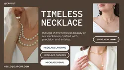 Fashion Jewerly Timeless Necklace Product Display Youtube Thumbnail