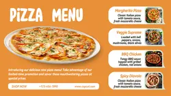 Pizza Menu Display Facebook Cover