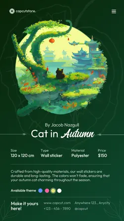 Wall Sticker Home Decoration Product Display