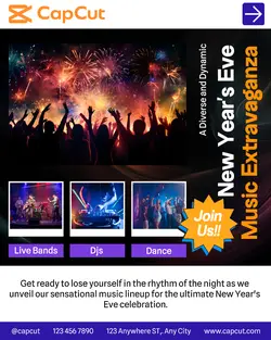 New Year Music Instagram Portrait